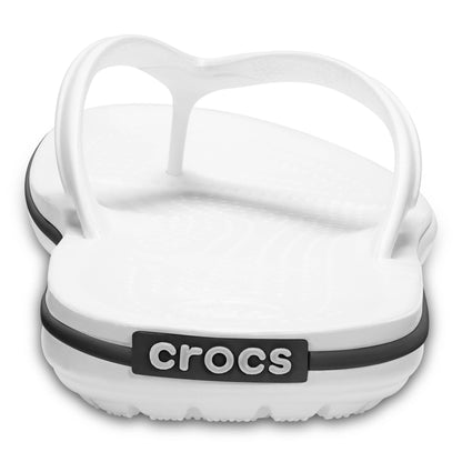 Crocs Unisex Crocband Flip Flip Flops, White, 6 UK Men/ 7 UK Women