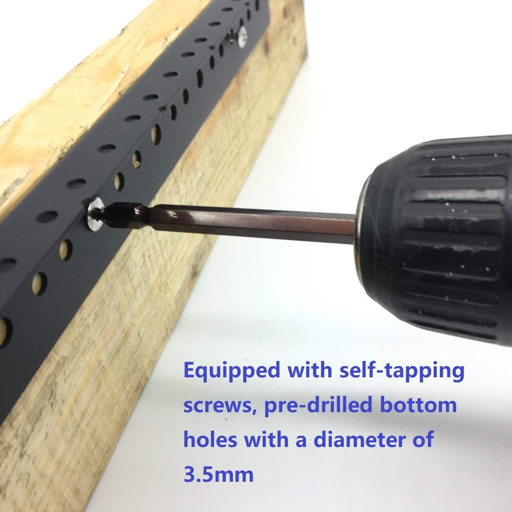 Jingchengmei 10U Steel Rack Rails Kit with Hardware - 2 Pieces (10URR)