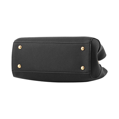wocharm PU Leather Ladies Shoulder Bag, Top Handle Bag, Womens Handbags Fashion Tote Bag for Casual & Work(Black)