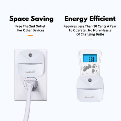 LED Night Lights Plug into Wall with Dusk-to-Dawn Sensor, Automatically Turn on and Off,Night Light for Kids,Bedroom,Bathroom,Stairs, White, 6 Packs