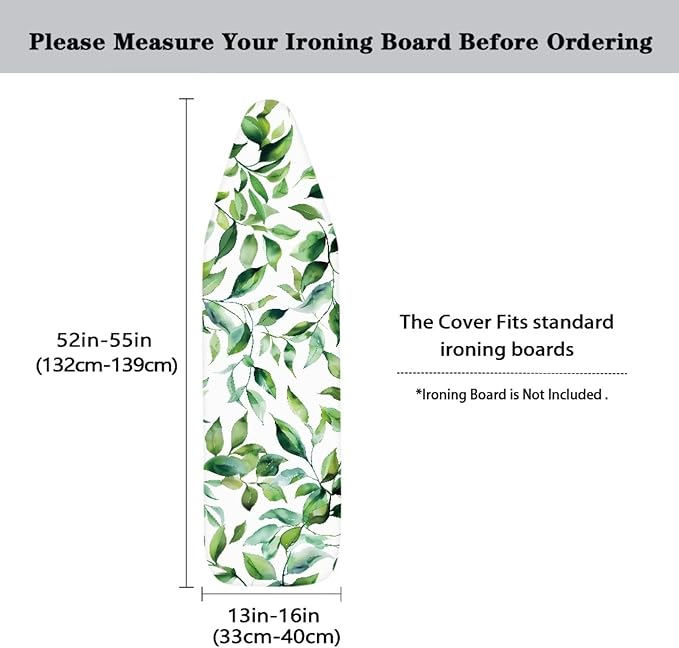 Green Leaves Ironing Board Covers Tabletop Ironing Board Cover Dust Cover