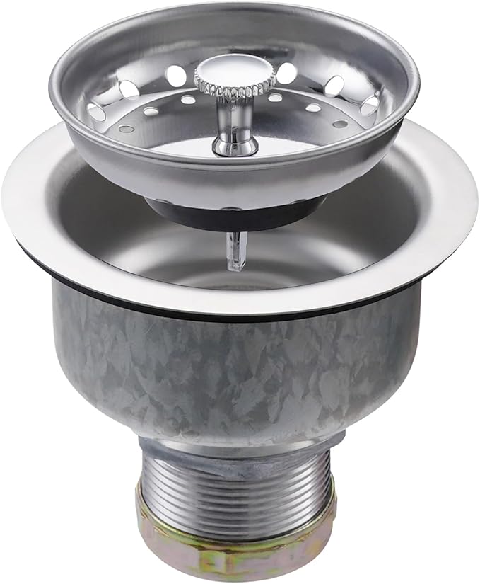 ZM Kitchen Sink Stainless Steel Deep Locking Basket Strainer
