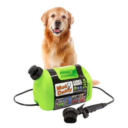 Mud Daddy – Portable Pet Washer, Multipurpose Washing Device, Muddy Walks, Pet Cleaning, Grooming Perfect for Dogs, Horses, Bikes, Shoes, Camping and More – 5 Litre – Green