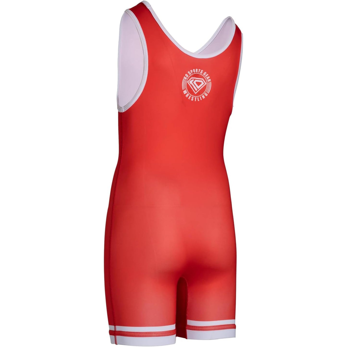 KO Sports Gear Unisex Wrestling Singlet for Youth Wrestlers - Wrestling Singlet for Boys & Girls - Bold Durable Uniform, Stretchy Breathable Material - Red, Youth Large