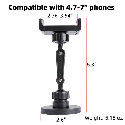 Gym Magnetic Phone Holder Mount Attach to Metal Surface, 360° Rotatable Heavy Duty Magnet Phone Mount for Gym Workout Record, Compatible with iPhone, Samsung, All Cell Phone
