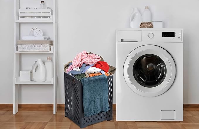 42L Collapsible Plastic Laundry Baskets, Foldable Laundry Hamper