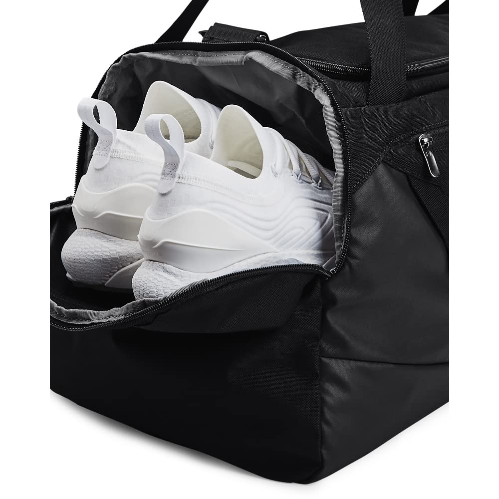 Under Armour Unisex-Adult Undeniable 5.0 Duffle, Black (001)/Metallic Silver, Small