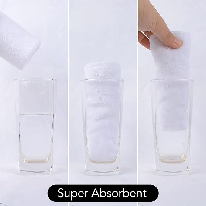 SINLAND Microfiber Facial Cloths Fast Drying Washcloth 12inch x 12inch