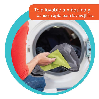 Summer Infant Pop ‘n Sit Portable Highchair, Green - Portable Highchair for Indoor/Outdoor Dining – Space Saver High Chair with Fast, Easy, Compact Fold, for 6 Months – 45 Pounds