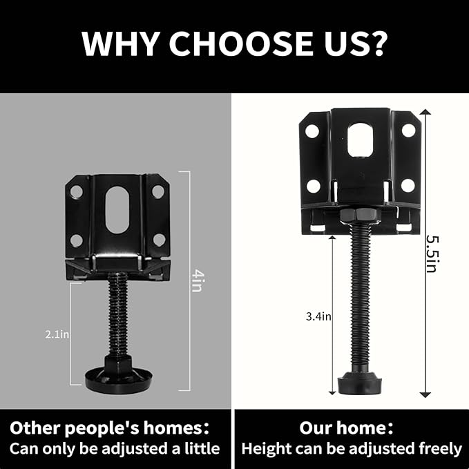 16 Pcak Adjustable Leveling Feet, Heavy Duty Furniture Levelers, Adjustable
