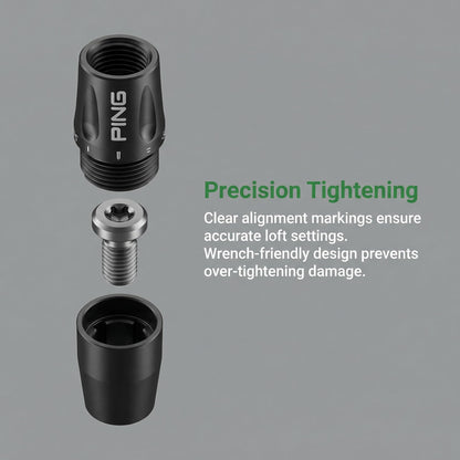 JVeensun Premium Golf Shaft Adapter Sleeve - 0.335" Tip Size | Compatible with Ping G430/G425 Max/G410 Driver & Fairway Woods | All-in-One Kit for Shaft Extension & Replacement (Black |2pcs)