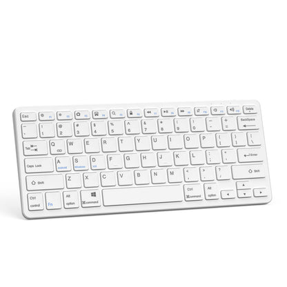 MMK Bluetooth Keyboard, Tablet Keyboard Compatible iPad 11th Generation,iPad 10th/9th/8th & Air 5th/4th, iPda Pro 13/12.9/11-Inch and Air 13/11-Inch Models and More Bluetooth-Enabled Devices-White