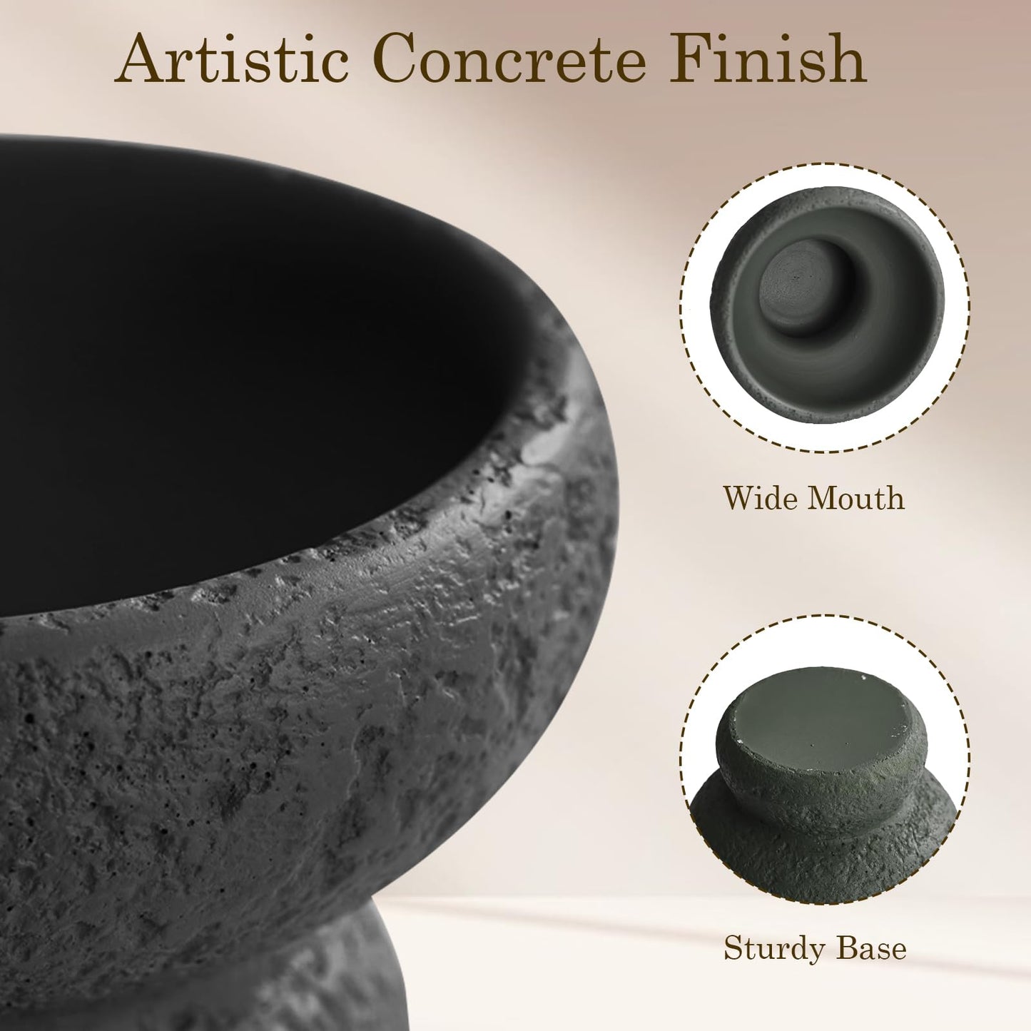 Mini Cement Candle Holder with Volcano Stone Design - Elegant Tealight Holder for Romantic Atmosphere, Perfect for Table Centerpieces & Home Décor (Pink)