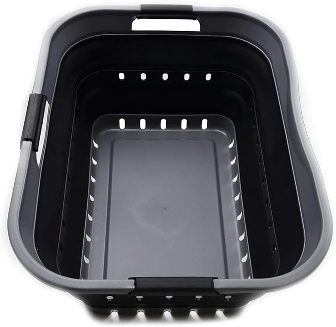 SAMMART 42L Collapsible Plastic Laundry Basket