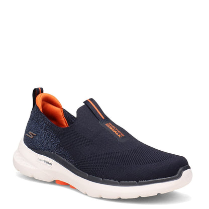 Skechers Men's Go Walk 6 Sneaker, Navy, 12 UK