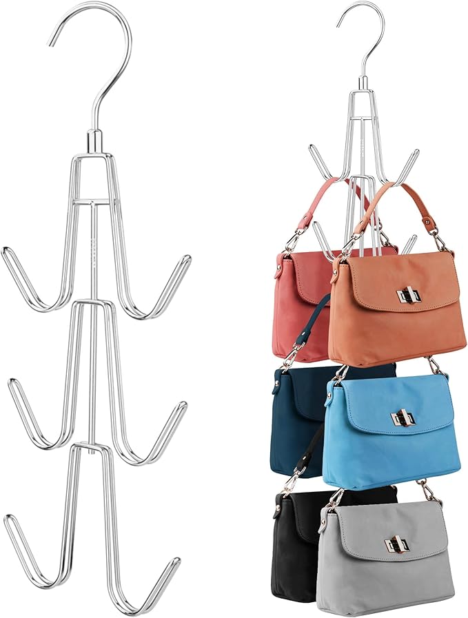 ZEDODIER Purse Organizer for Closet, 2 Pack Purse Hanger