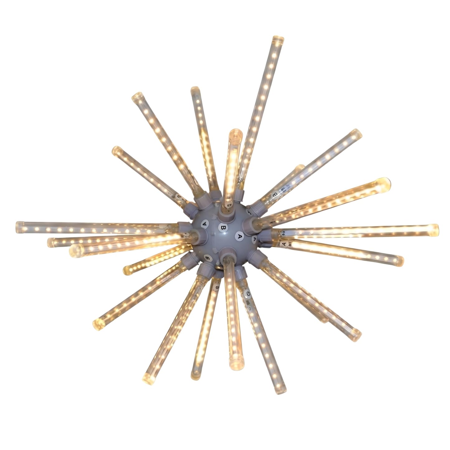 Holiday Bright Lights 20 Inch LED Meteor Burst Warm White Indoor Outdoor Starburst Decoration