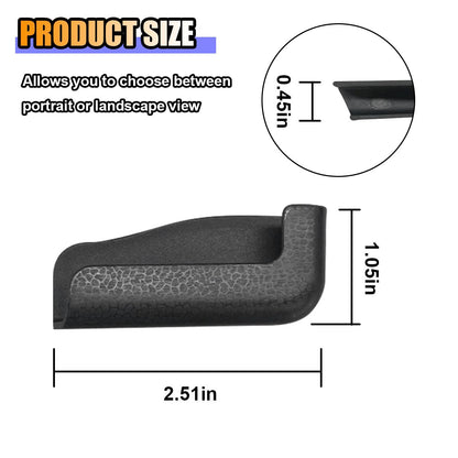 smilfuy 2PCS Multifunctional Mobile Phone Bracket - Wall Mount Phone Holder with Adhesive - Phone Stand Car Gravity Holder - Adjustable Width Auto Dashboard Cell Phone Mount Cradle (Black)