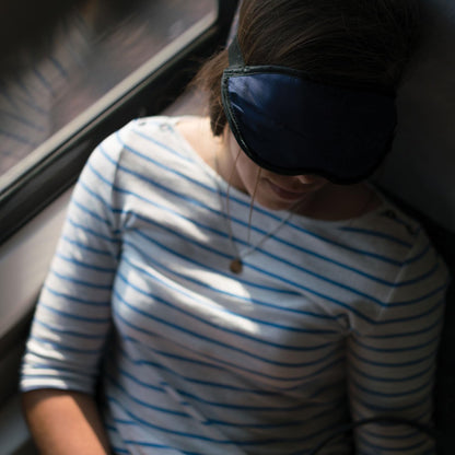 Lewis N. Clark Comfort Eye Mask + Sleep Aid to Block Light for Travel, Airplane, Hotel, Airport, Insomnia + Headache Relief with Adjustable Straps, 2 pack, Black