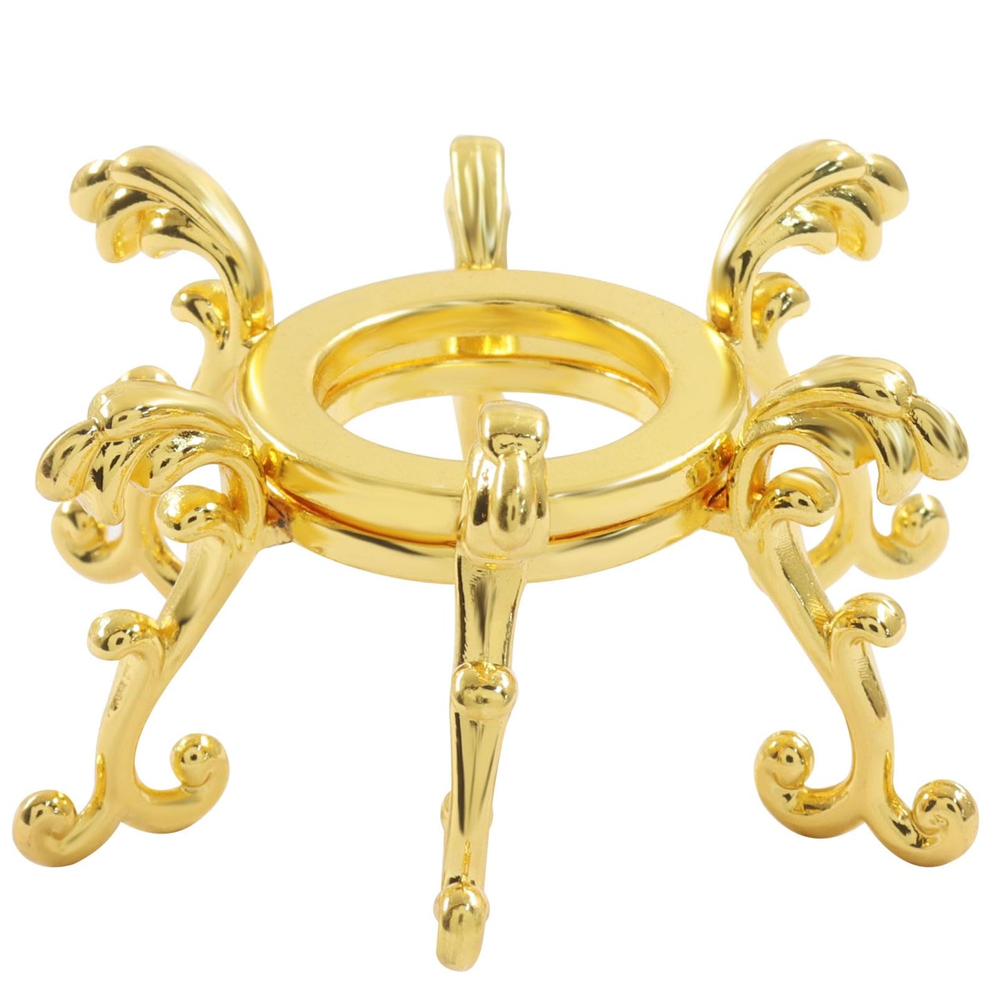 Marvexi 10Pcs Gold Sphere Display Stand - Crystal Ball Holder for 40mm-80mm Glass & Natural Stone Rocks