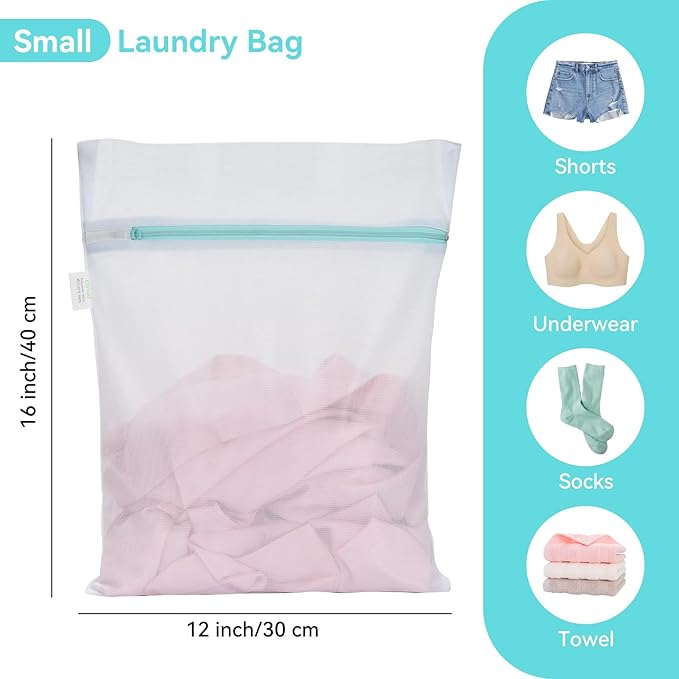 OTraki Mesh Laundry Bag for Delicates 12x16 inch Small Laundry Wash Bags for