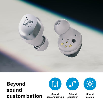 Sennheiser Momentum True Wireless 4 Smart Earbuds with Bluetooth 5.4, Crystal-Clear Sound, Comfortable Design, 30-Hour Battery Life, Adaptive ANC, LE Audio and Auracast - Black Graphite