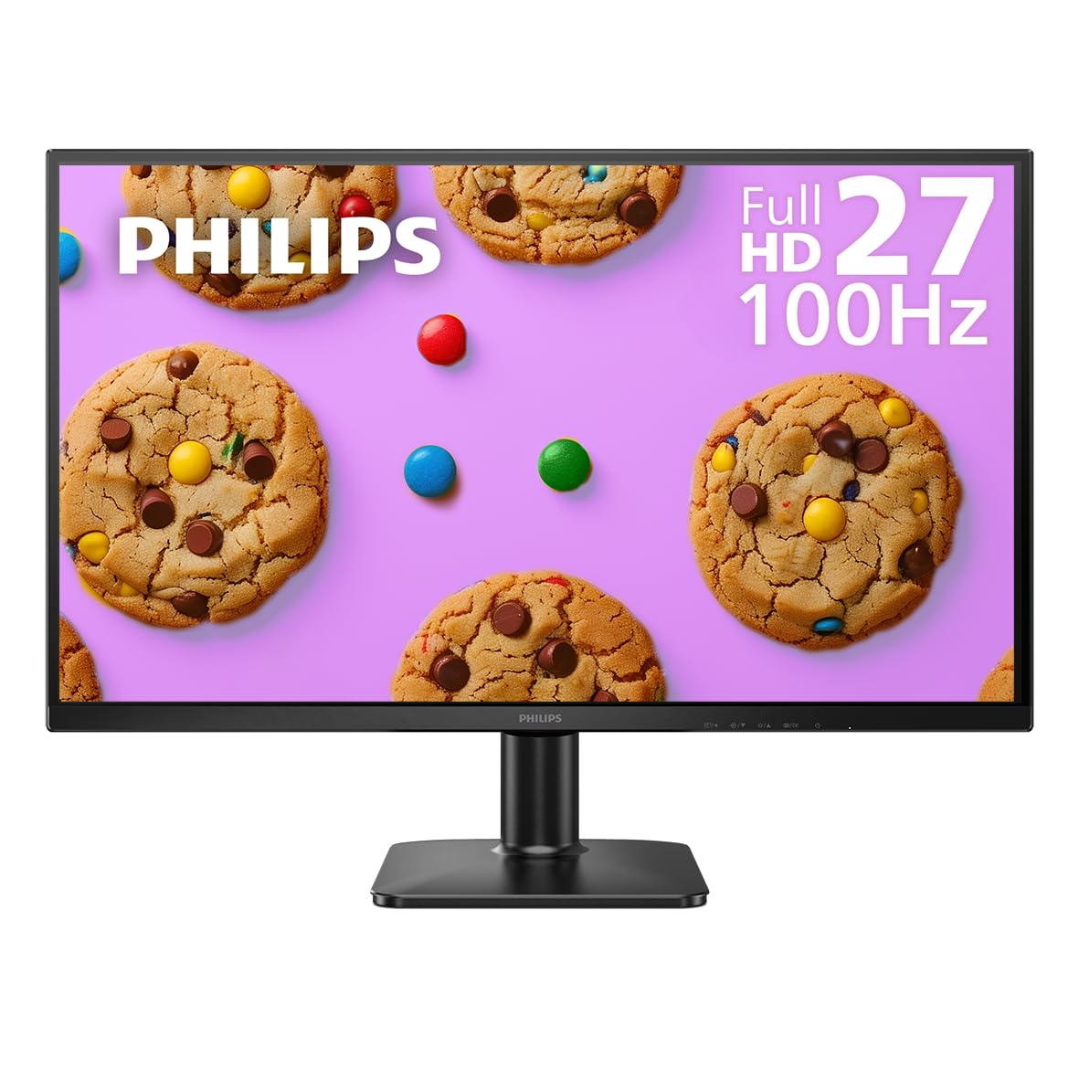 Philips 221V8LB 22 inch Class Thin Full HD (1920 x 1080) Monitor, 100Hz Refresh Rate, VESA, HDMI x1, VGA x1, LowBlue Mode, Adaptive Sync, 4 Year Advance Replacement Warranty