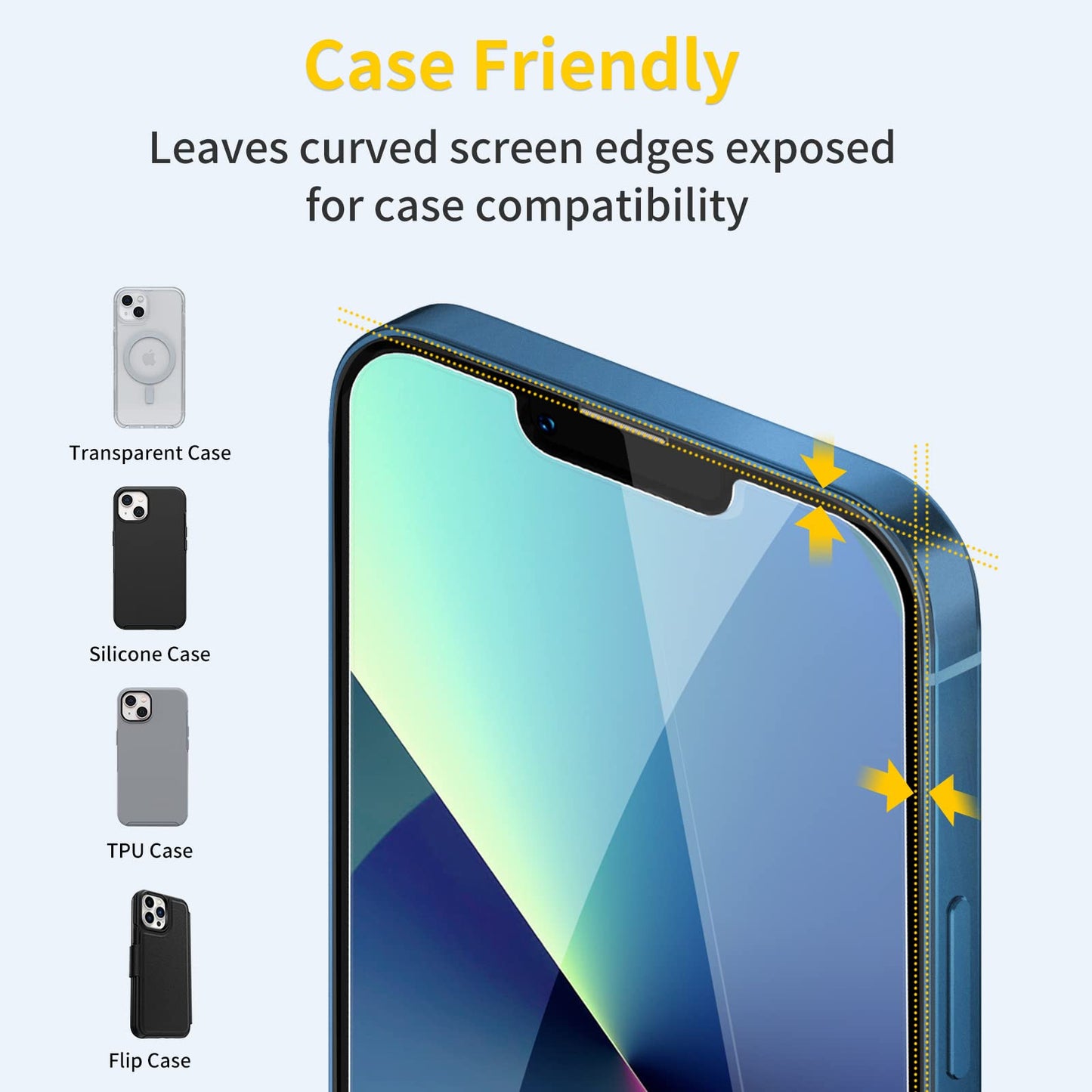 UNBREAKcable Shatterproof Tempered Glass Screen Protector for iPhone SE 2022/SE 2020, iPhone 8/7 [3-Pack] [99.99% HD Clear] [Easy Installation Frame] [9H Hardness][Bubble Free] for Apple 4.7''