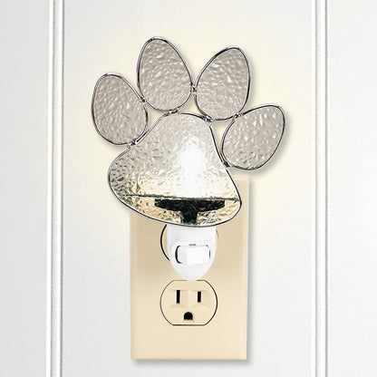Current Pawprint Night Light- Decorative Plug Into Wall Nightlight, 4 1/4 x 4 1/4”, Great as a Gift or Home décor