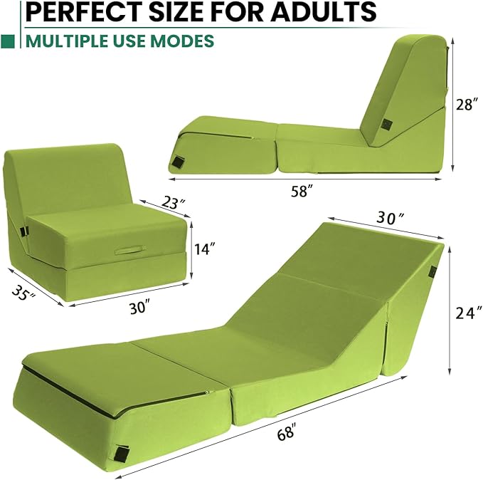 jela Outdoor Sofa, Waterproof Folding Lounge Chair and Sofa, UV Resistant Patio