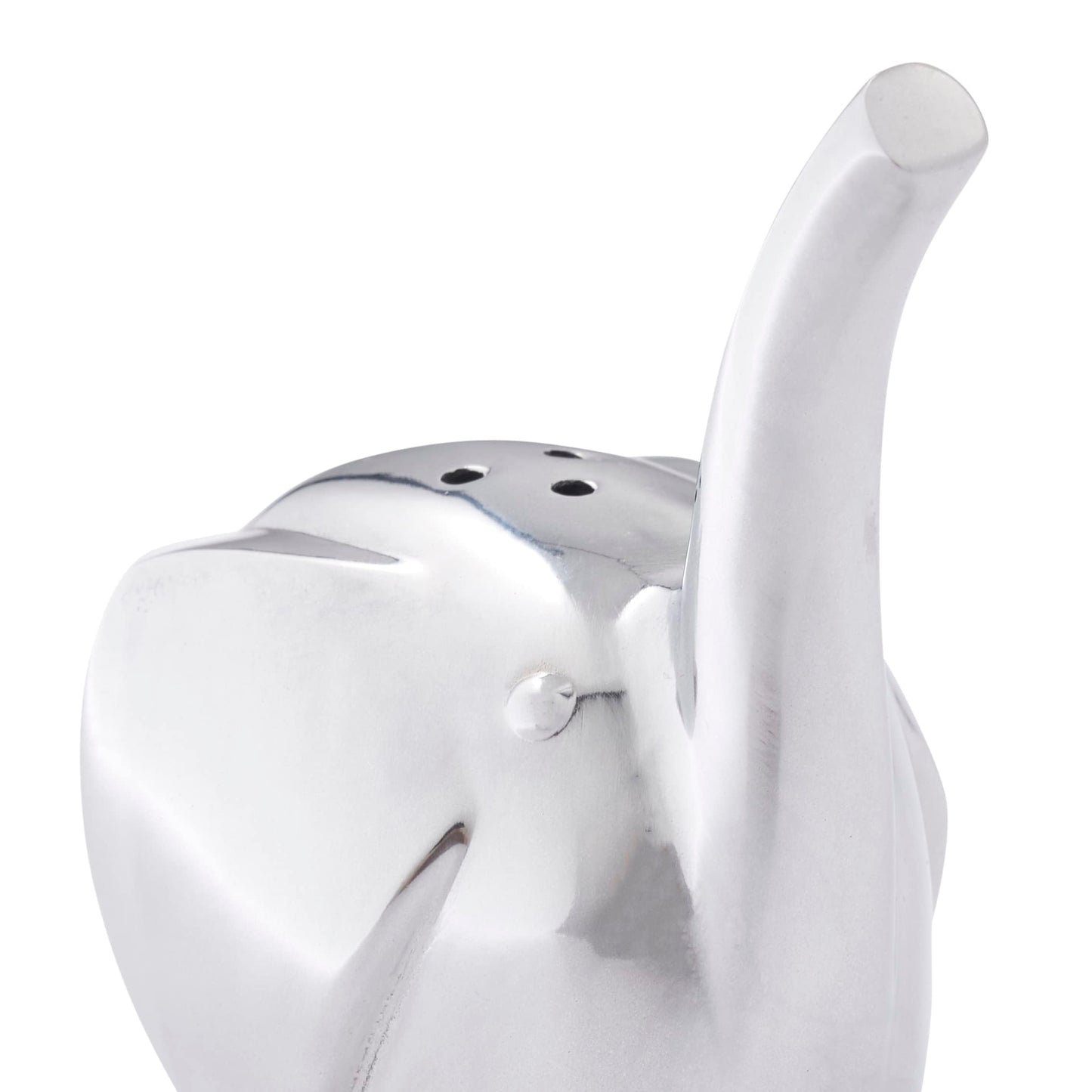 nambe Savanna Collection Elephant Salt & Pepper Shakers | Set of 2 for Home Décor | Measures at 3" x 3" x 3.5" | Made with Nambe Alloy | Designed by Neil Cohen