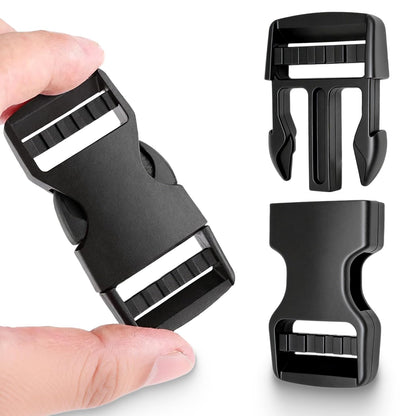 ManTangSun 6 Pack Buckles 1 Inch Quick Release Buckles Plastic Buckle Clips Dual Adjustable 1" Wide Buckle Replacement for Backpack Nylon Webbing Straps