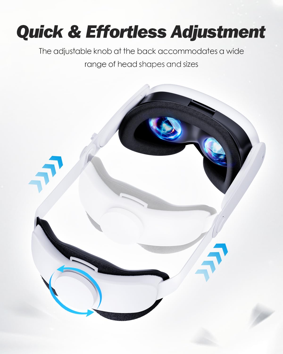 SUPERUS Head Strap & Controller Grips Cover for Meta Quest 3S/Quest 3, Enhanced Head Comfort and Provides Protection for The Grips