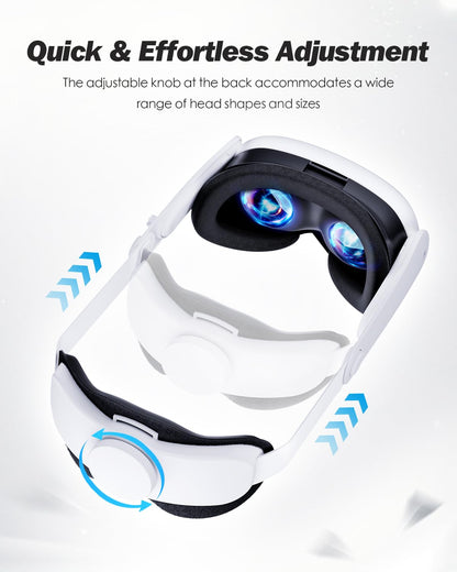 SUPERUS Head Strap & Controller Grips Cover for Meta Quest 3S/Quest 3, Enhanced Head Comfort and Provides Protection for The Grips
