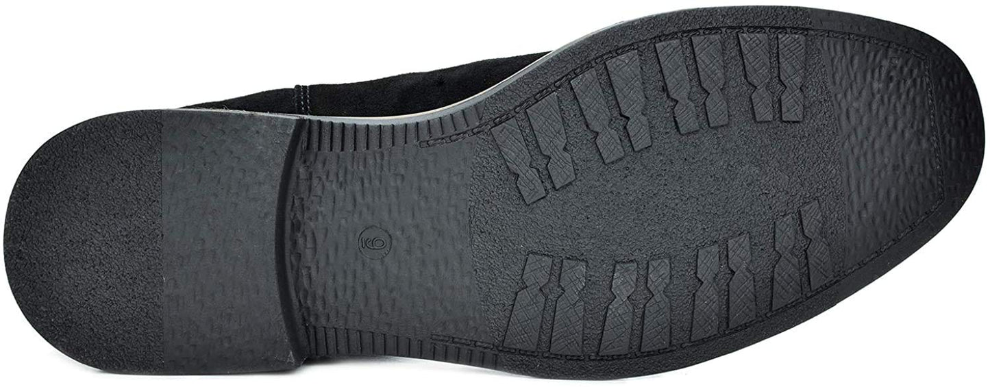 Bruno Marc Men's Suede Leather Chelsea Ankle Boots, Fashion, Walking and Comfort Casual Business Shoes,Size 8,Black,URBAN-06