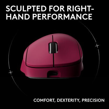 Logitech G PRO X SUPERLIGHT 2 Wireless Gaming Mouse, 60g Pro-Grade with 5 Programmable Buttons, 44k DPI Sensor, 8kHz Report Rate, USB-C Charging for PC/Mac - Black