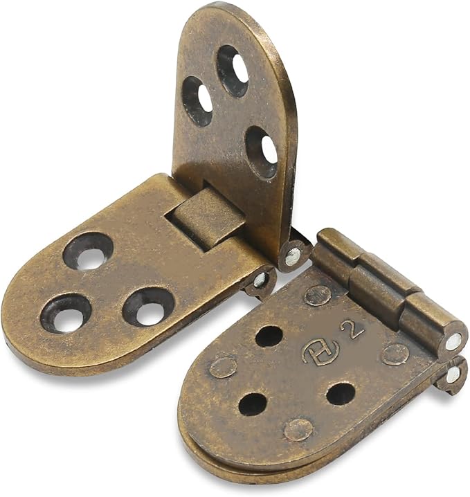Piutouyar 4PCS Bronze Butler Tray Hinge, Heavy Duty Folding Flip Top Hinge 180