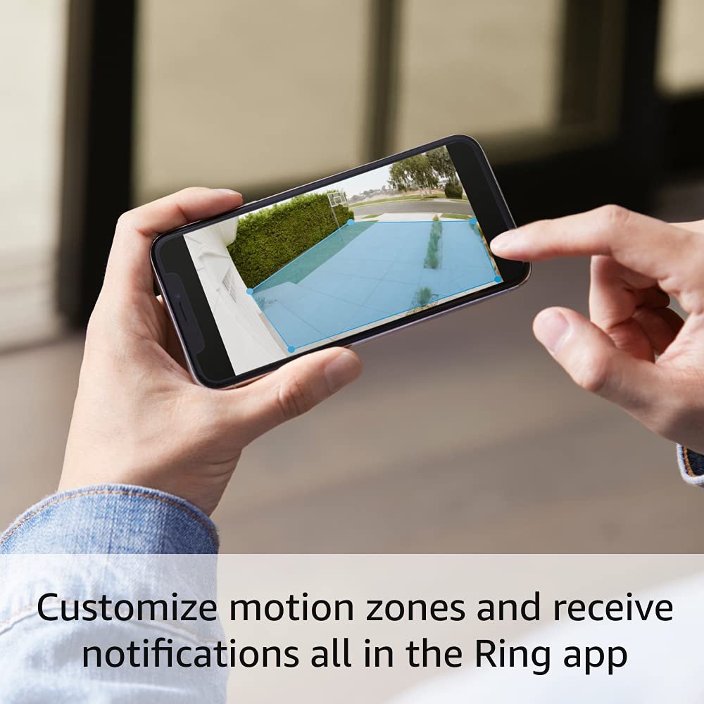 Ring Floodlight Cam Wired Plus — Outdoor home or business security with motion-activated 1080p HD video and floodlights, (2021 release) White