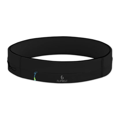 FlipBelt Zipper Running Belt, Waist Pack for Fitness and Running Fanny Pack for Women Men Phone Keys Money US Company - [Black] - [Medium]