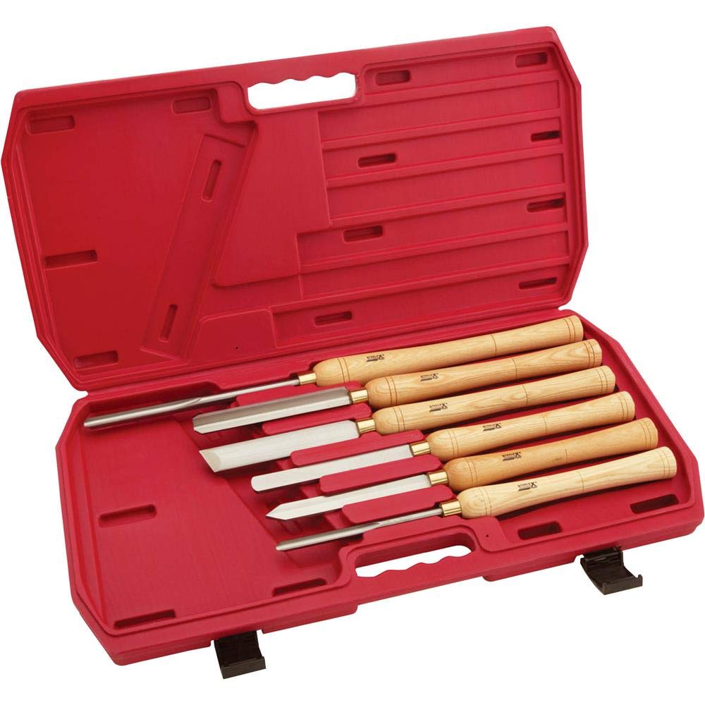 Steelex Plus D2304 Deluxe HSS Lathe Chisel Set, 6-Piece