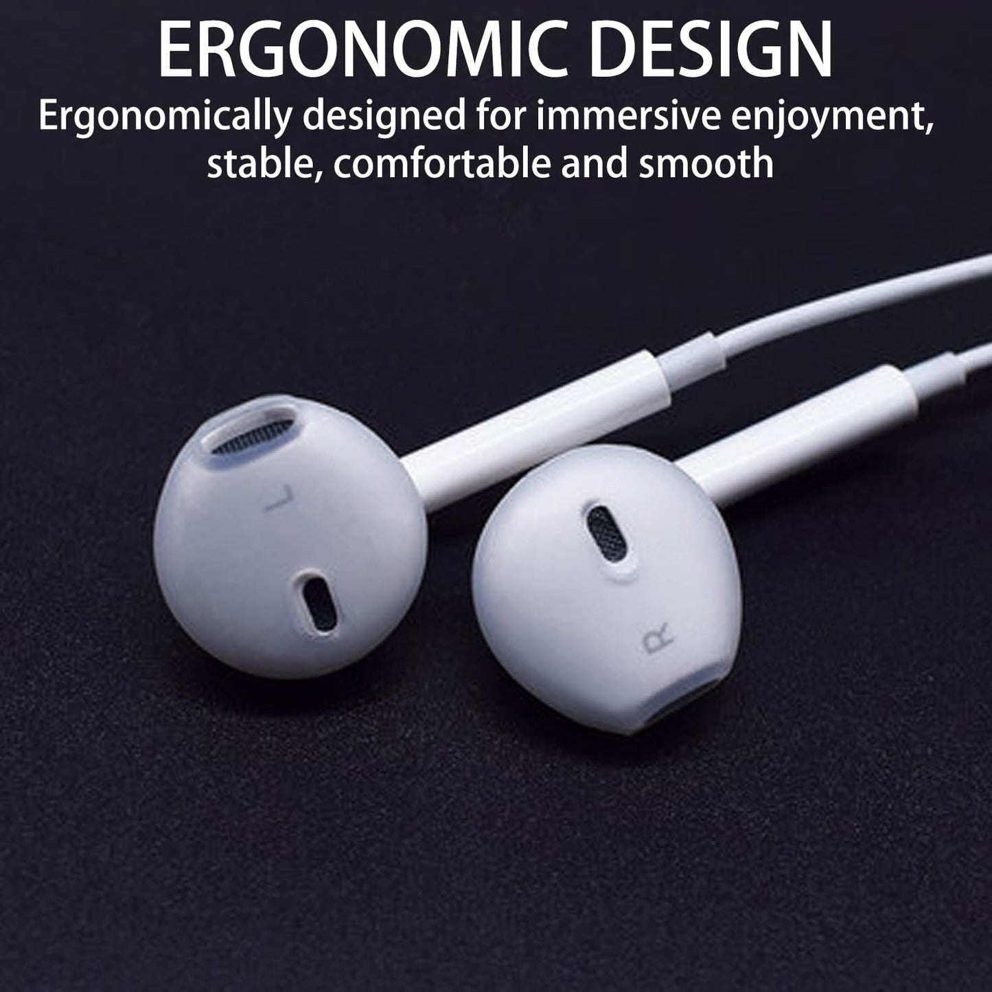 EKIND 4 Pcs Ear Cover Tips Anti-Slip Silicone Soft Replacement Sport Earbud Tips Compatible for iPhone 7 / 6S / 6 Plus / 5S / 5C / 5 Headphones Earphones Protective Accessories Tips (Clear)