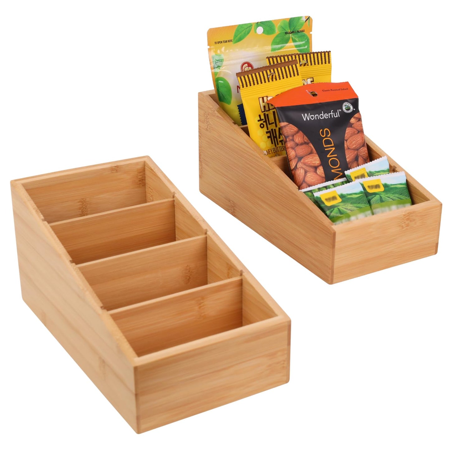 HTB Bamboo Salt Cellar & Snack Organizer