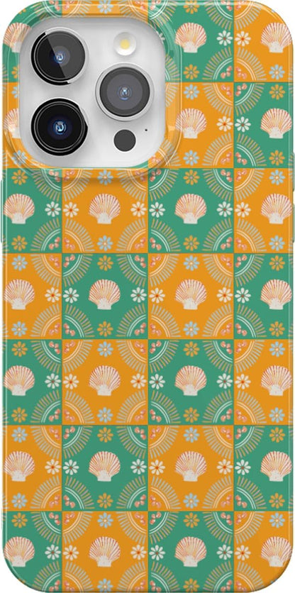 Casely iPhone 15 Pro Case | Fit Check | Neutral Checkerboard | Compatible with MagSafe | Classic Ultra Slim Design
