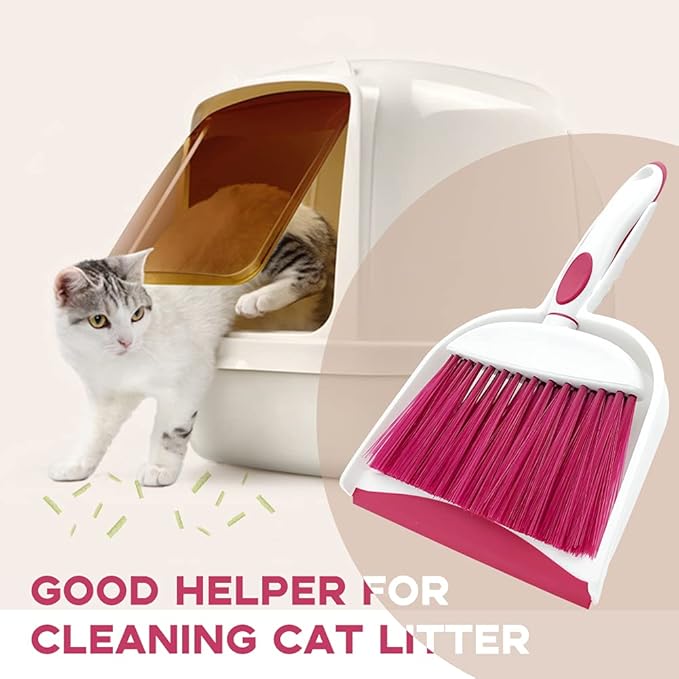 Small Broom and Dustpan Set, Small Dustpan and Brush Set, Mini Dust pan and