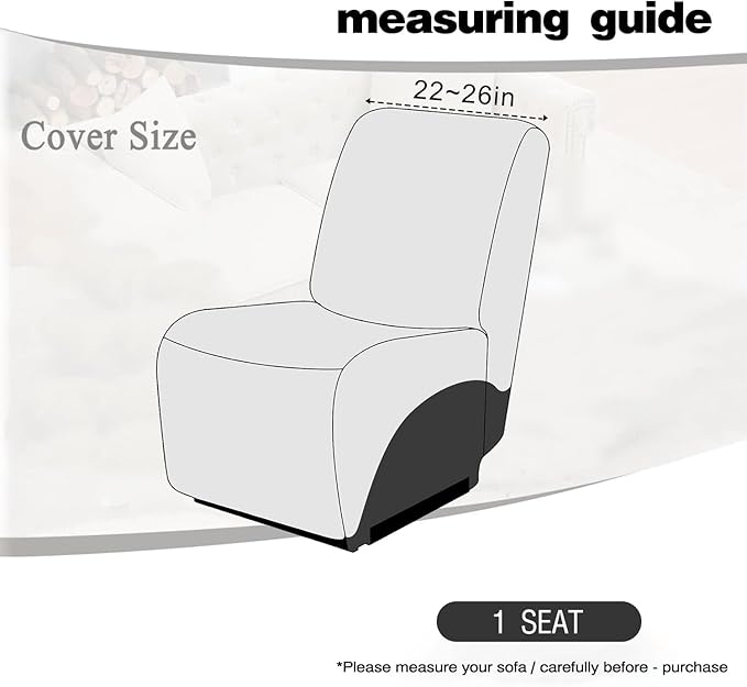 ALIECOM 100% Waterproof Recliner Sectional Couch Covers L Shape Stretch Corner