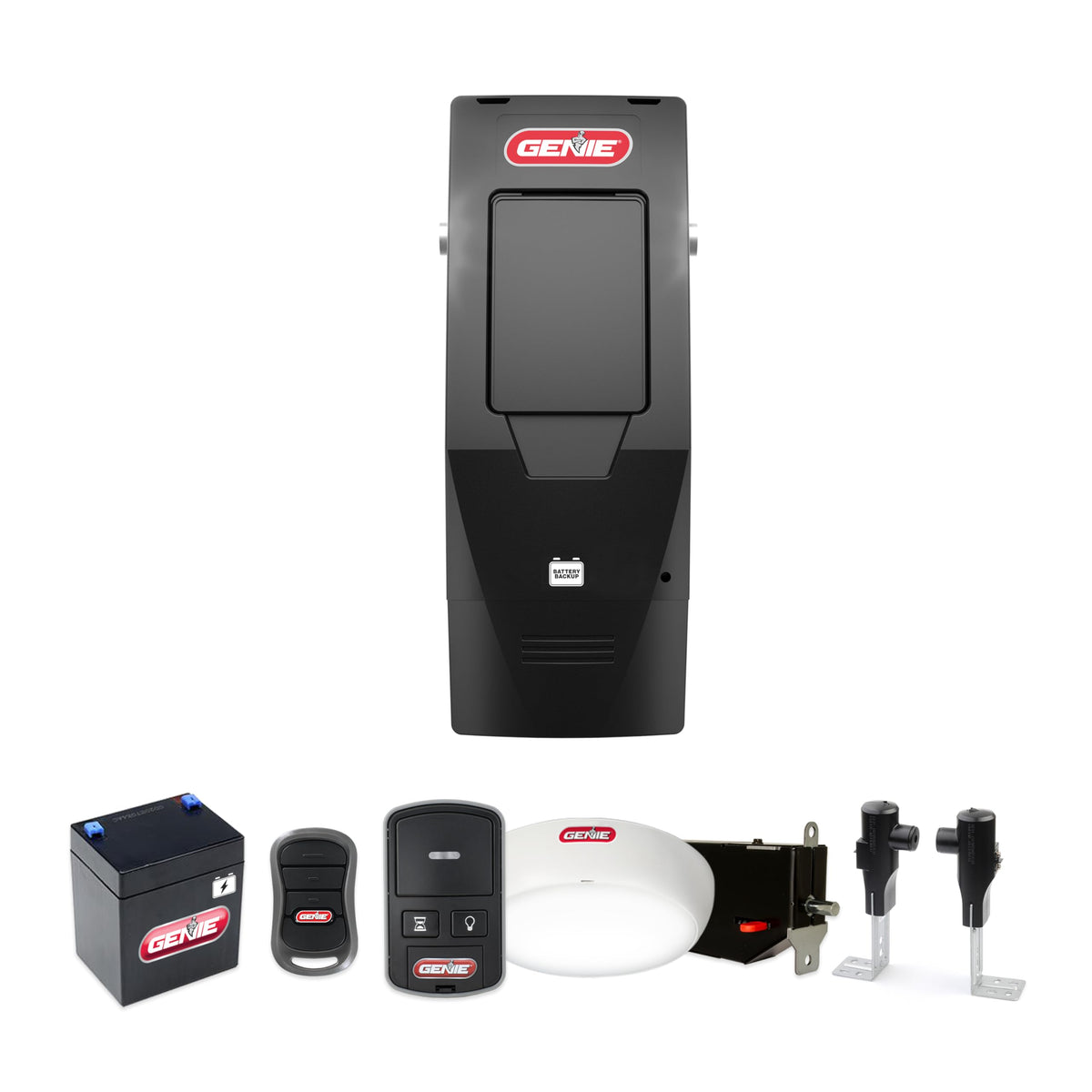 Genie 6072H-B Wall Mount Garage Door Opener with Battery Backup, Wall Mounted & Space Saving