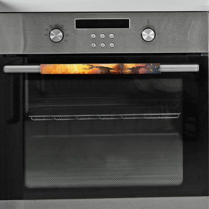 DXTKWL Fall Forest River Sunset Deer Refrigerator Door Handle Covers Set of 2 Kitchen Appliance Handle Covers Protector for Fridge Microwave Stove Oven Dishwasher