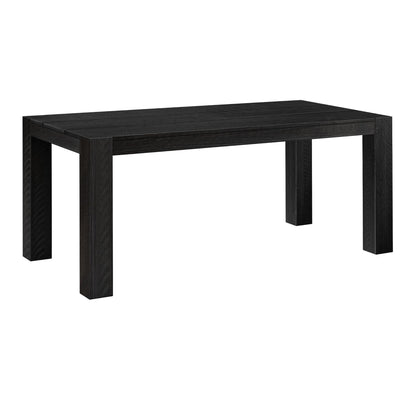 Plank+Beam Camden, Farmhouse Dining Table, 72", Solid Wood Dining Table for 6-8, Rustic Table for Dining Room and Kitchen, Natural Wood Grain, Rustic Char