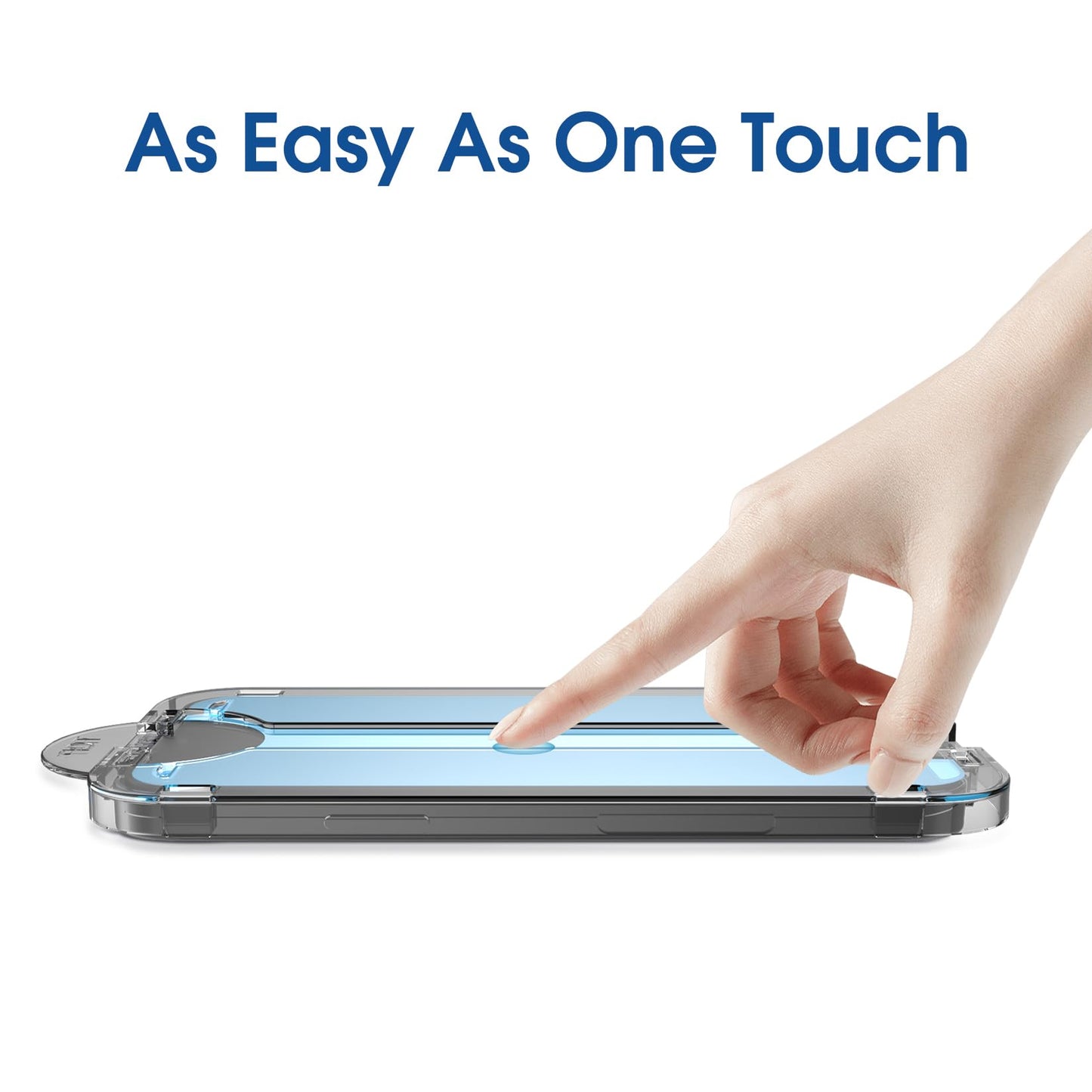 amFilm Easiest Installation OneTouch for iPhone 15 Pro Max Screen Protector [6.7 Inch] Tempered Glass + Camera Lens Protector, Auto-Alignment Tech, Bubble Free, Case Friendly, Anti-Scratch [2+2 Pack]