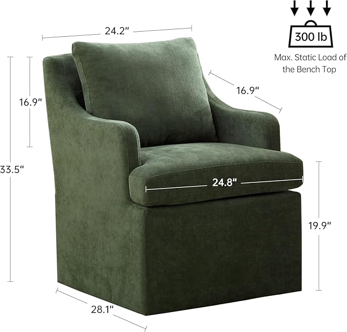 VKNOW Upholstered Dining Chairs Set of 4, Modern Kitchen Chairs Dinner Chairs